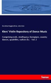 Cover von Klers' Violin Repository of Dance Music