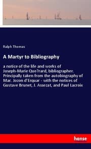Cover von A Martyr to Bibliography