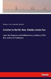 Cover von A Letter to the Rt. Hon. Charles James Fox