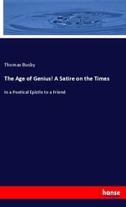 Cover von The Age of Genius! A Satire on the Times