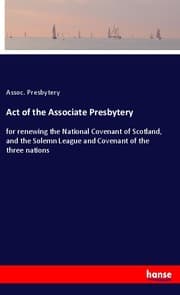 Cover von Act of the Associate Presbytery