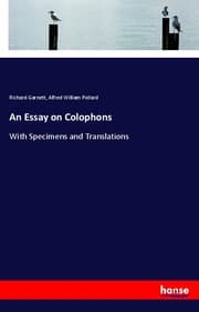 Cover von An Essay on Colophons