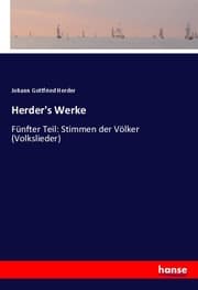Cover von Herder's Werke