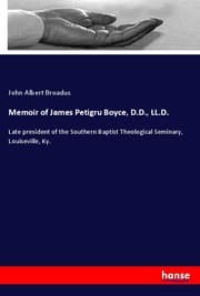 Cover von Memoir of James Petigru Boyce, D.D., LL.D.