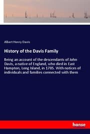Cover von History of the Davis Family
