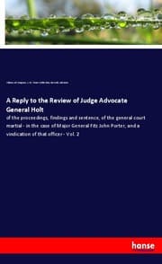 Cover von A Reply to the Review of Judge Advocate General Holt