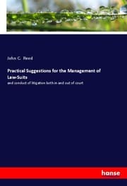 Cover von Practical Suggestions for the Management of Law-Suits
