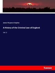 Cover von A History of the Criminal Law of England