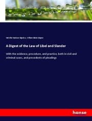 Cover von A Digest of the Law of Libel and Slander