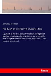 Cover von The Question at Issue in the Andover Case