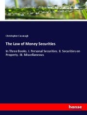 Cover von The Law of Money Securities
