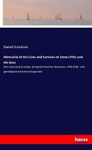 Cover von Memorial of the Lives and Services of James Pitts and His Sons