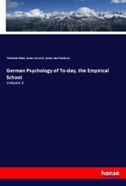Cover von German Psychology of To-day, the Empirical School