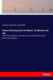 Cover von Poems Containing John the Baptist. Sir Malcolm and Alla