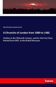 Cover von A Chronicle of London from 1089 to 1483