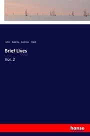 Cover von Brief Lives