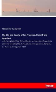 Cover von The City and County of San Francisco, Plaintiff and Appellant