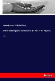 Cover von Critical and Exegetical Handbook to the Acts of the Apostles