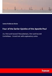 Cover von Four of the Earlier Epistles of the Apostle Paul
