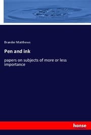 Cover von Pen and ink