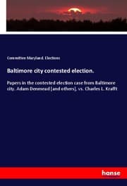 Cover von Baltimore city contested election.
