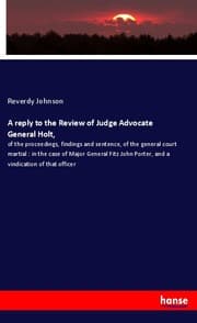 Cover von A reply to the Review of Judge Advocate General Holt,