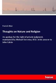 Cover von Thoughts on Nature and Religion