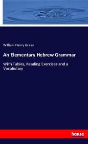 Cover von An Elementary Hebrew Grammar