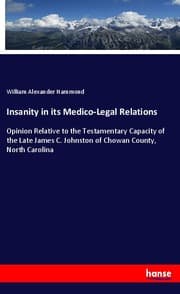 Cover von Insanity in its Medico-Legal Relations