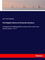 Cover von The Ridpath Library of Universal Literature