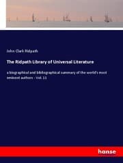 Cover von The Ridpath Library of Universal Literature