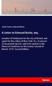 Cover von A Letter to Edmund Burke, esq.