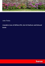 Cover von Anecdote Lives of William Pitt, Earl of Chatham and Edmund Burke