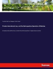 Cover von Private International Law, and the Retrospective Operation of Statutes