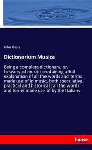 Cover von Dictionarium Musica
