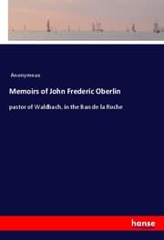 Cover von Memoirs of John Frederic Oberlin