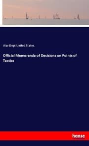 Cover von Official Memoranda of Decisions on Points of Tactics