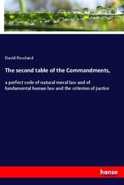 Cover von The second table of the Commandments,
