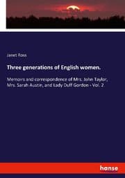 Cover von Three generations of English women.