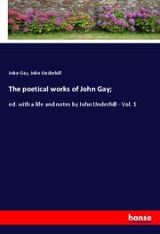 Cover von The poetical works of John Gay;
