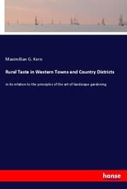 Cover von Rural Taste in Western Towns and Country Districts