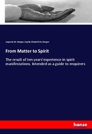 Cover von From Matter to Spirit