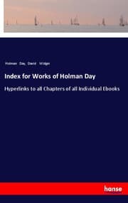 Cover von Index for Works of Holman Day