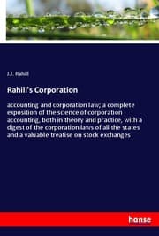 Cover von Rahill's Corporation