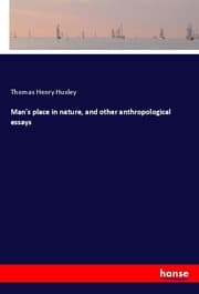 Cover von Man's place in nature, and other anthropological essays