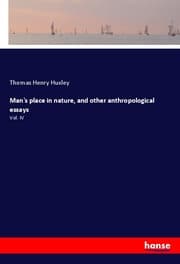Cover von Man's place in nature, and other anthropological essays