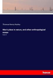 Cover von Man's place in nature, and other anthropological essays