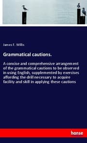 Cover von Grammatical cautions.
