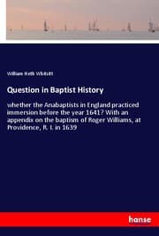 Cover von Question in Baptist History