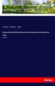 Cover von Representative British Orations with Introductions and Explanatory Notes